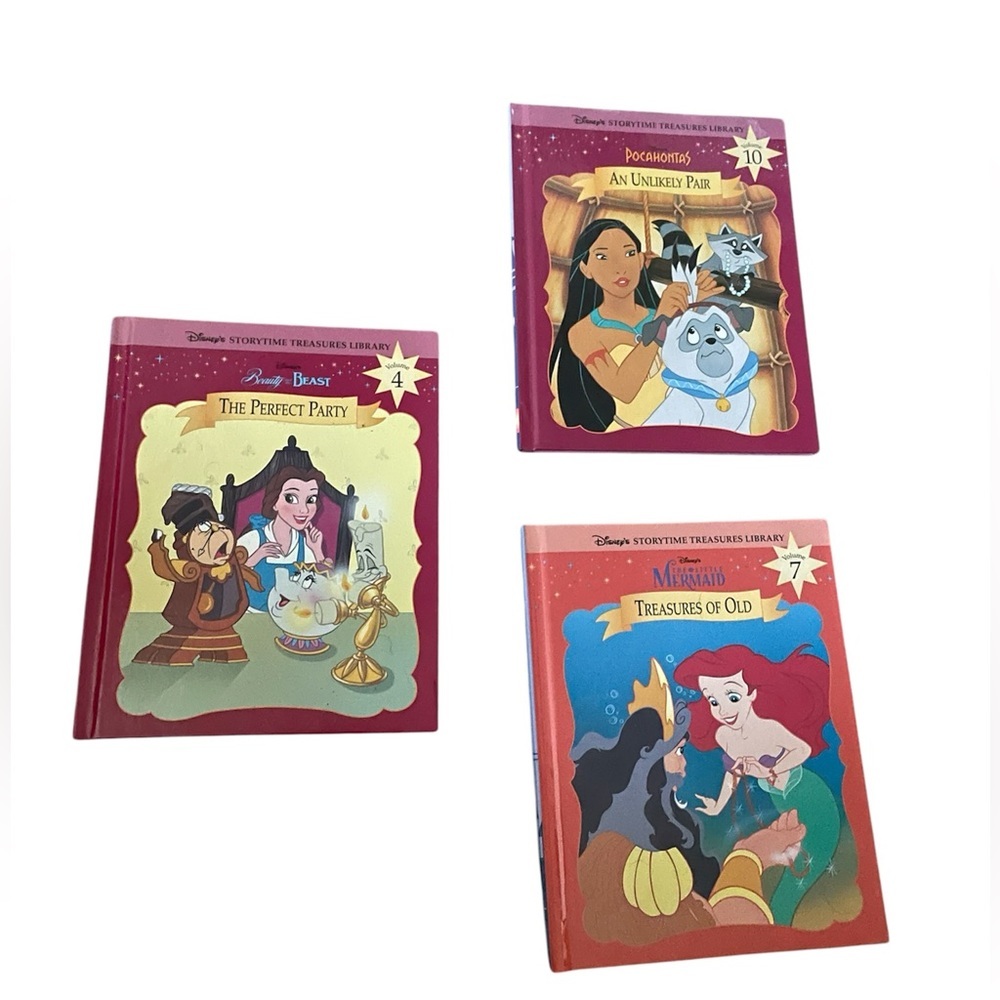 Bundle of 3 Disney's Storytime Treasures Library Hardcover Books Classics